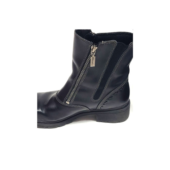 Milwaukee black leather biker boots size 9 - Picture 5 of 10